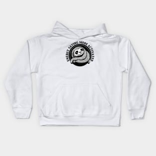 Energy Saving Mode Activated, sloth bk Kids Hoodie